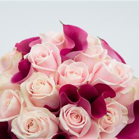 fwthumbPink Rose Purple Calla Lily Bridal Bouquet Close Up.jpg